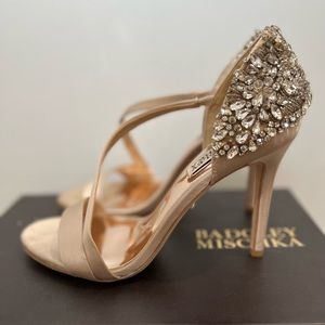 Badgley Mischka Satin Sandals